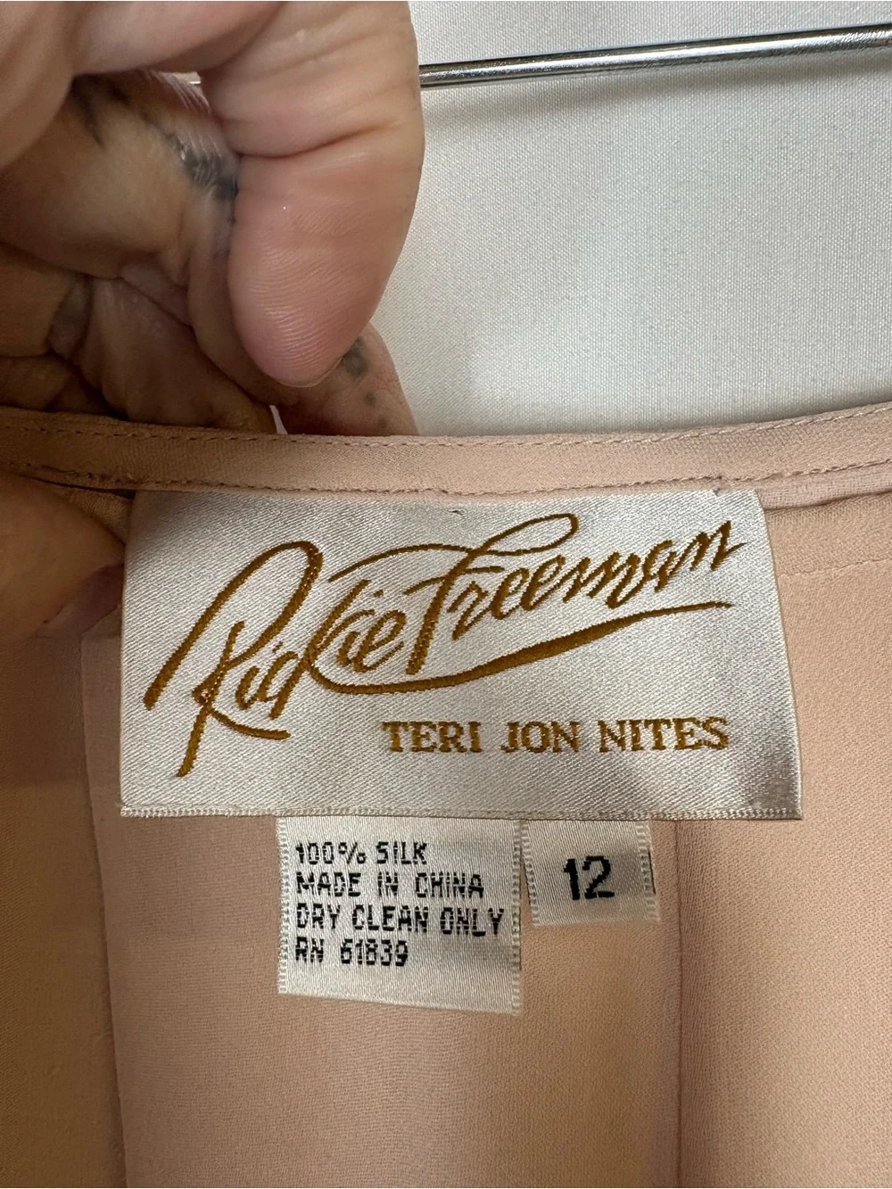 Rickie Freeman for Teri Jon Blush Pink Midi Skirt